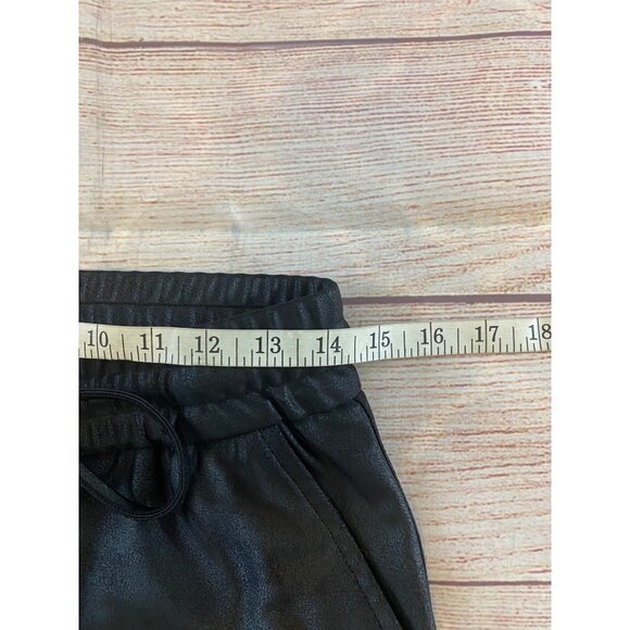 Maison D'Ameli Women's Straight Leg Faux Leather Joggers - Small - Picture 8 of 11